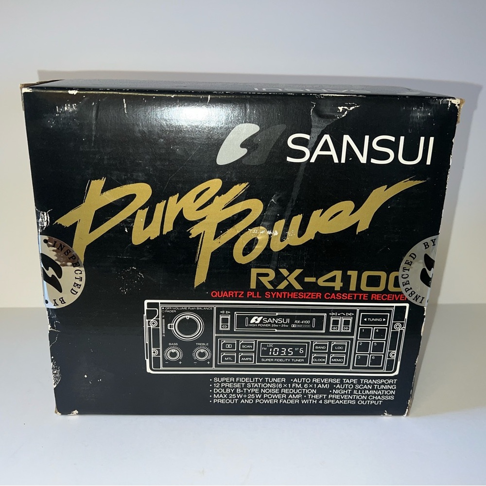 Sansui RX-4100 Radio Cassette Player Stereo Tuner Receiver Brand New Sealed RARE